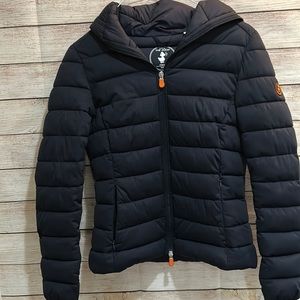 Lightweight stretch puffer jacket women's